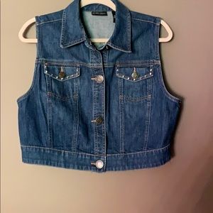 Jean studded vest